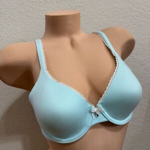 34B Victoria’s Secret Light Blue Lace Trim Bra